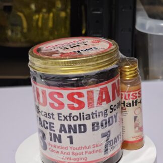 Russian Halfcast Exfoliating Face and Body Spot Fading Soap - 7 Days Whitening & Anti-aging Formula for Youthful Skin