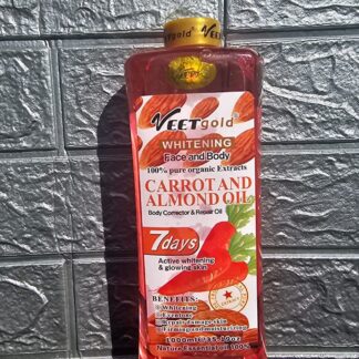 Veet Gold Whitening face and body Carrot and Almond body corrector and repair oil Body Care Moisturize