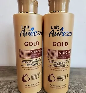 Lait Aneeza Strong Whitenizer Gold Lotion 500ml - Moisturizers for Skin - Skincare Body Care