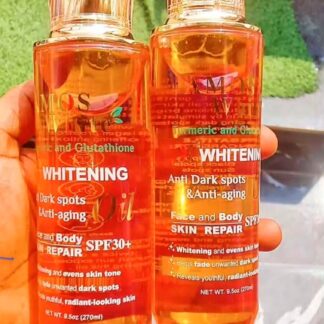 Amos white strong whitening turmeric and glutathione oil