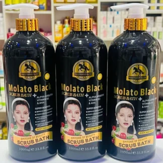Molato black scrub body wash alpha arbutin and b3